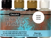 Patina - DecoArt Designer Finishes Paint Pack 4/Pkg