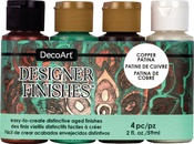 Copper Patina - DecoArt Designer Finishes Paint Pack 4/Pkg
