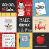 4 x 4 Journaling Cards Paper - School Rules - Echo Park