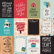 3 x 4 Journaling Cards Paper - Farmhouse Kitchen - Echo Park