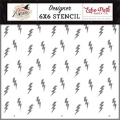 Lightning Strike Stencil - Echo Park