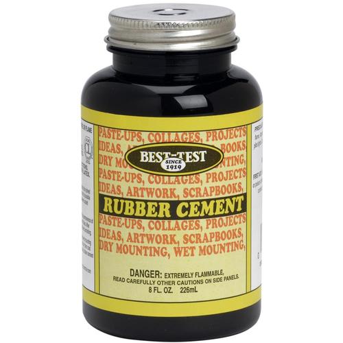 Elmer's 8 oz Bottle with Brush Rubber Cement