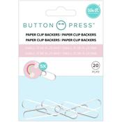 Paper Clip Backers We R Memory Keepers Button Press