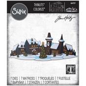 Holiday Village Colorize-Sizzix Thinlits Dies By Tim Holtz