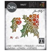 Holly Pieces - Sizzix Thinlits Dies By Tim Holtz