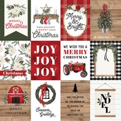 Journaling 3X4 Cards Paper - Farmhouse Christmas - Carta Bella