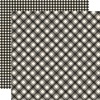 Coal Plaid/Gingham Paper - Jingle All The Way - Simple Stories