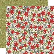 Winter Cottage Paper - Peace Love Joy - Simple Stories