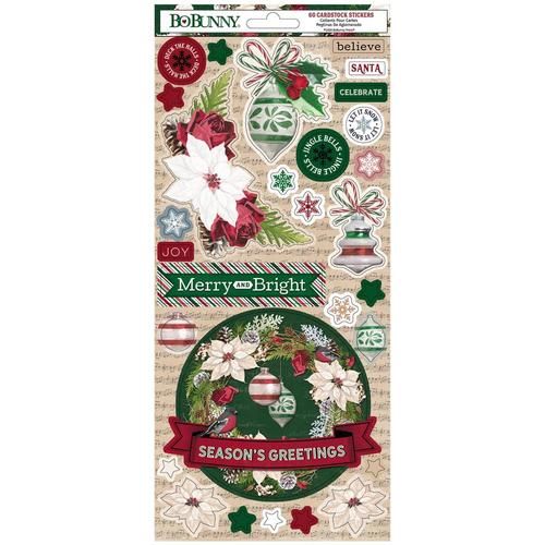 Paper Crafts > Paper > Joyful Christmas Cardstock Stickers - Bo Bunny: A Cherry On Top
