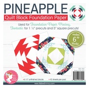 6" Pineapple  - It's Sew Emma Quilt Block Foundation Paper