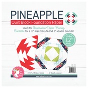 12" Pineapple - It's Sew Emma Quilt Block Foundation Paper