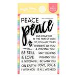 Oversized Peace Clear Stamps 4 x 6 - Waffle Flower Crafts