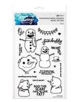 Snazzy Snowmen Cling Stamp 6 x 9 - Simon Hurley