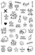 Deep Sea Messages Clear Stamp 4 x 6 - Hero Arts