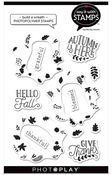 Fall Build A Wreath Photopolymer Stamp - Say It With Stamps - Photoplay
