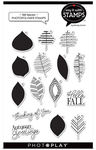 Fall Leaves Photopolymer Stamp - Say It With Stamps - Photoplay