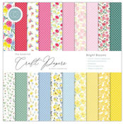 Bright Blooms 12x12 Paper Pad - The Essential Craft Papers - Craft Consortium