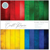 Grunge-Festive Tones 12x12 Paper Pad - The Essential Craft Papers - Craft Consortium