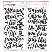 Unforgettable Foam Title Stickers - Cocoa Vanilla Studio