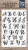 Rosie Uppercase Alphabet Stamp Set - Designer Stamps - Echo Park