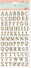 Love Story Alphabet Adhesive Chipboard 6 x 12 - Stamperia