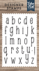 Mckell Lowercase Alphabet Stamp Set - Designer Stamps - Echo Park