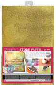 Gold Washable Stone Paper A4 - Stamperia