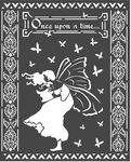 Winter Tales Once Upon A Time Stencil 7.87 x 9.84 - Stamperia