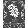 Winter Tales Poinsettia Stencil 7.87 x 9.84 - Stamperia