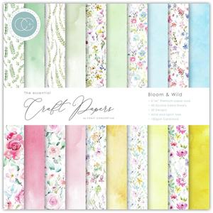 Bloom & Wild 6x6 Paper Pad - The Essential Craft Papers - Craft Consortium