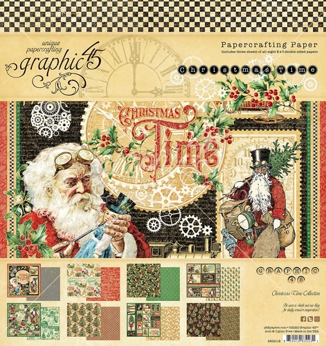 Paper Crafts > Paper > Christmas Time 8x8 Pad - Graphic 45: A Cherry On Top