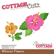 Hibiscus Flowers Dies 2.1 x 3.7 - Cottage Cutz