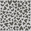 Sweet Talk Scattered Hearts Stencil - Simple Stories