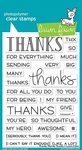 Thanks Thanks Thanks Clear Stamps - Lawn Fawn