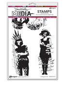 Collaged Girls Cling Stamps 6 x 9 - Ranger - Dina Wakley Media