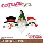 Christmas Pals Peekers 4"X2.8" Dies - Cottage Cutz
