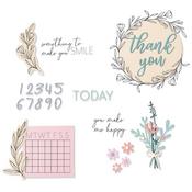 Time Out - Sizzix Framelits Die & Stamp Set