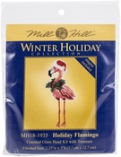Holiday Flamingo (14 Count) - Mill Hill Counted Cross Stitch Kit 2.25"X5"