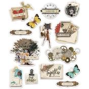 Simple Vintage Ancestry Layered Stickers - Simple Stories