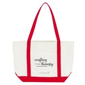 ACOT Red Strapped Premium Canvas Tote Bag