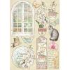 Window Wooden Shapes A5 - Orchids & Cats - Stamperia