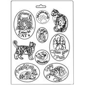 Cats Soft Maxi Mould  - Orchids & Cats - Stamperia