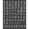 Alphabet & Numbers Stencil  - Stamperia