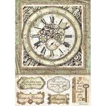 Clock & Mechanisms Rice Paper A4 - Stamperia