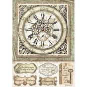 Clock & Mechanisms Rice Paper A4 - Stamperia