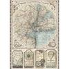 Map Of New York Rice Paper Sheet A4 - Stamperia