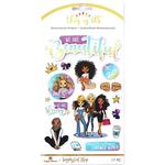 We Are Beautiful Embellished Dimensional Stickers - This Is Us - Paper House