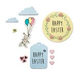 Easter Fun Framelits Die Set w/Stamps - Sizzix