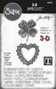 Lucky Love 3-D Impresslits Embossing Folder by Tim Holtz - Sizzix