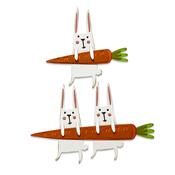 Carrot Bunny Thinlits Dies by Tim Holtz - Sizzix